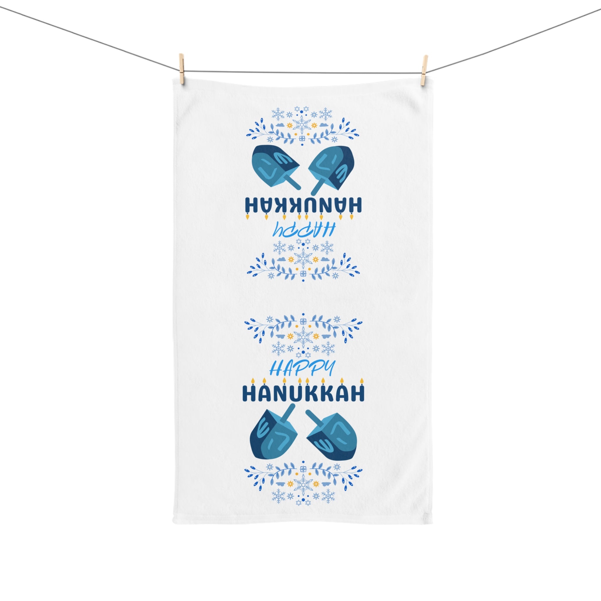 Hanukkah Hand Towel, Chanukah Dish Towel, Hanukkah Decor Towel
