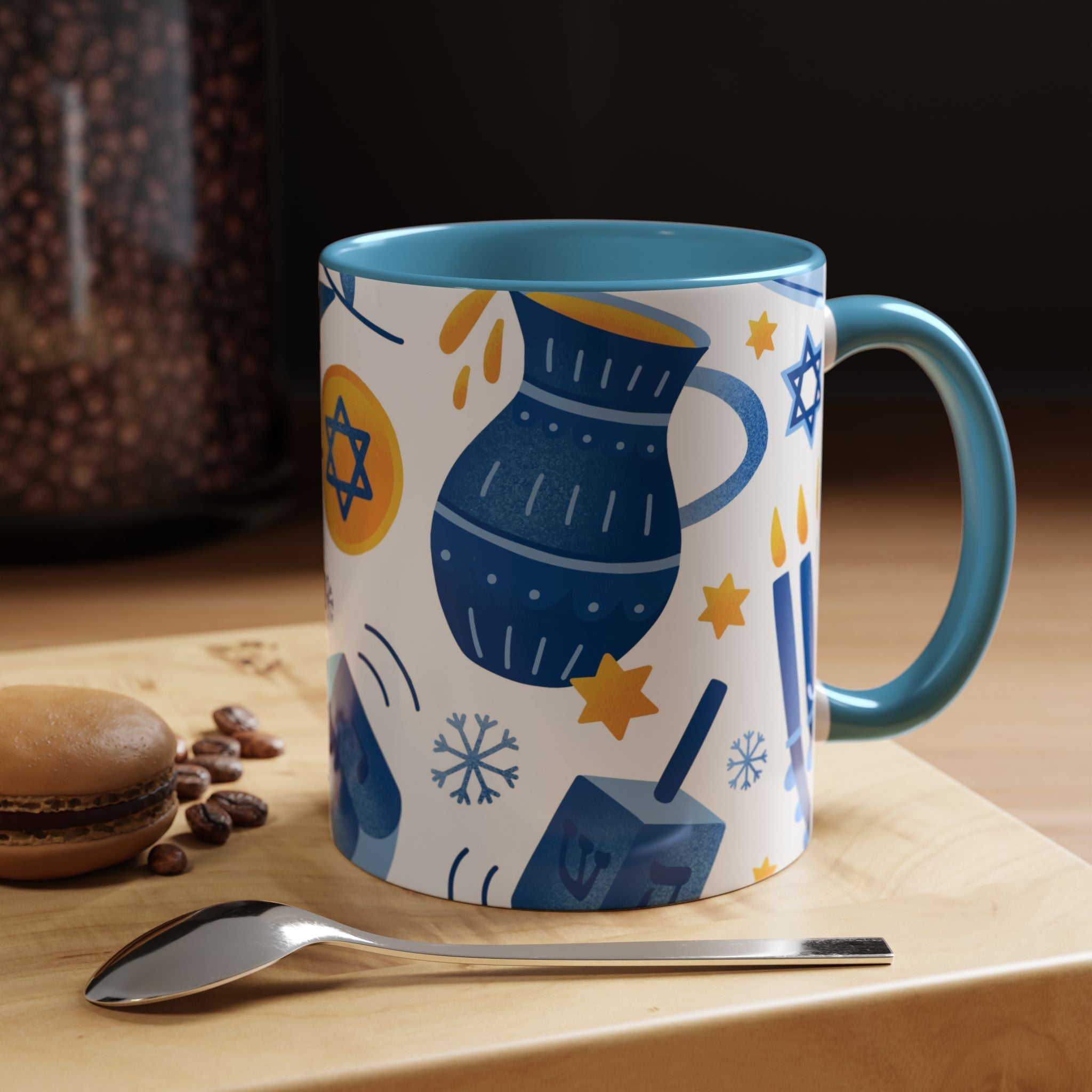 Hanukkah Accent Mug 11 oz