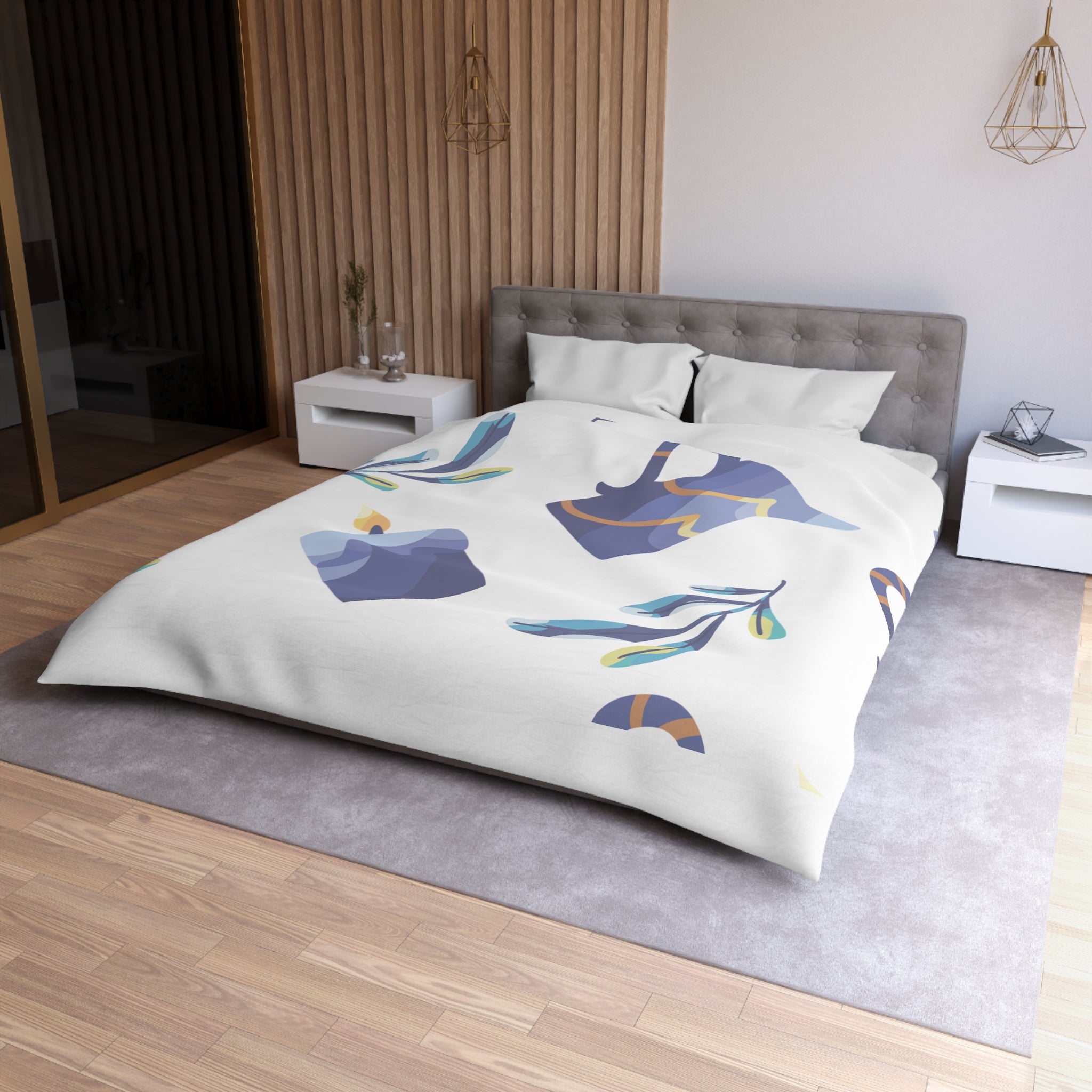 Hanukkah Microfiber Duvet Cover