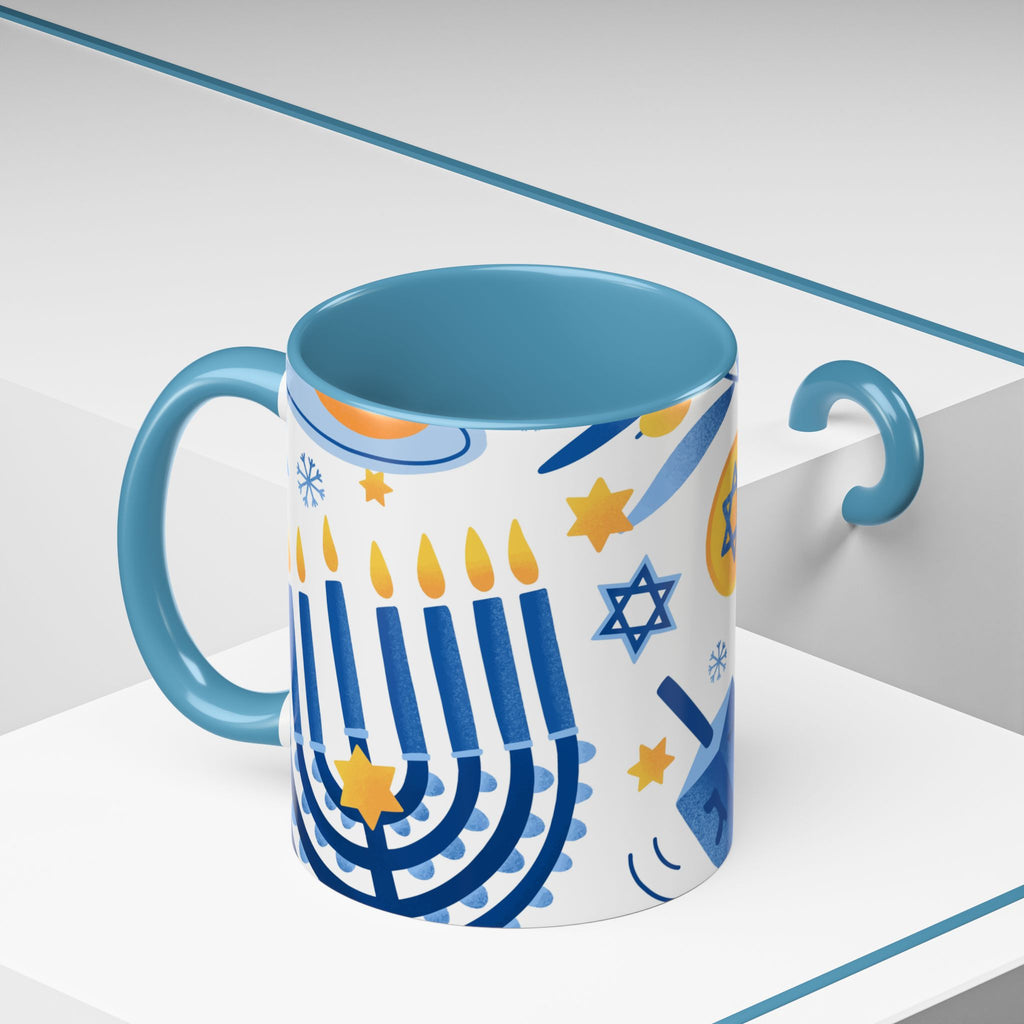 Hanukkah Accent Mug 15 oz