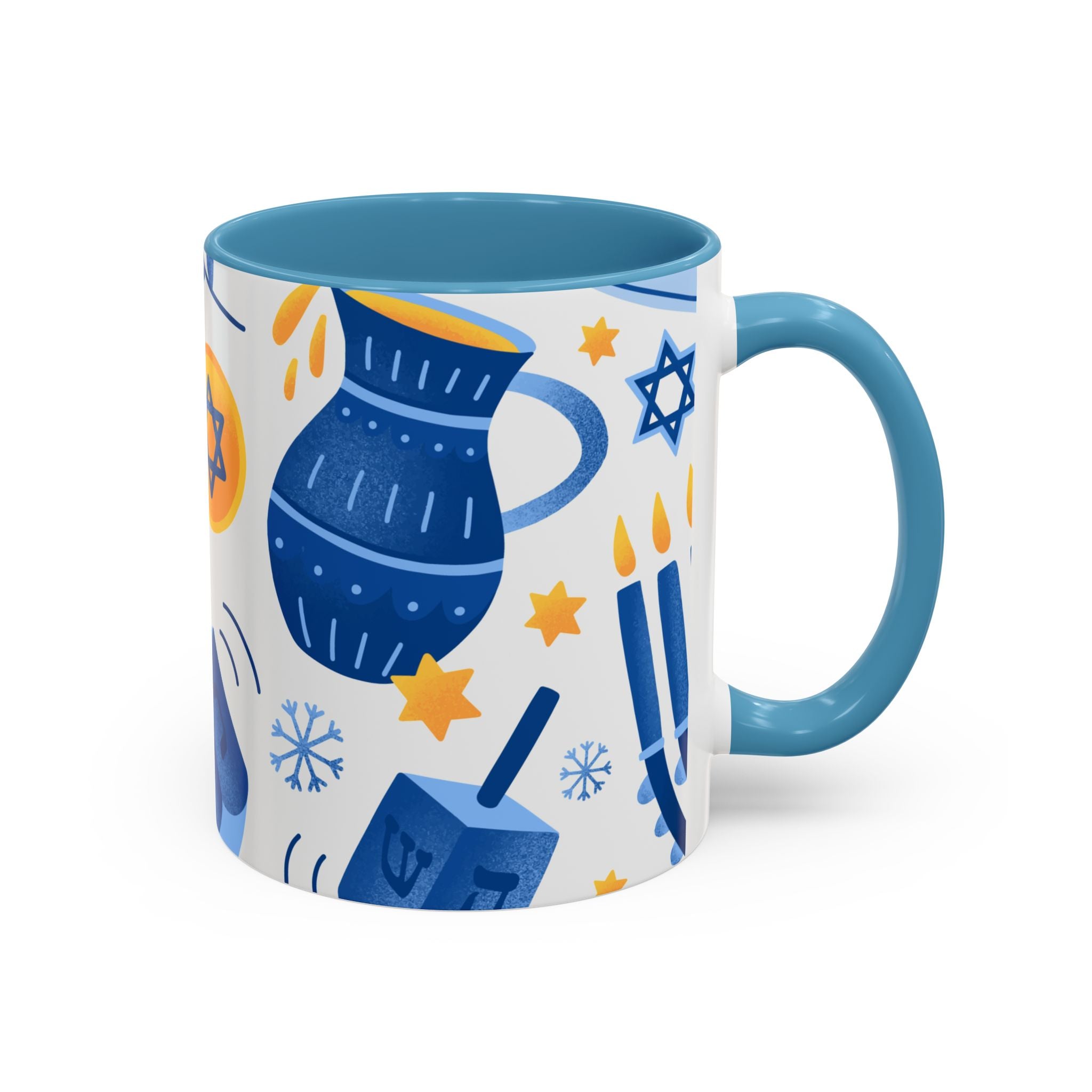 Hanukkah Accent Mug 15 oz