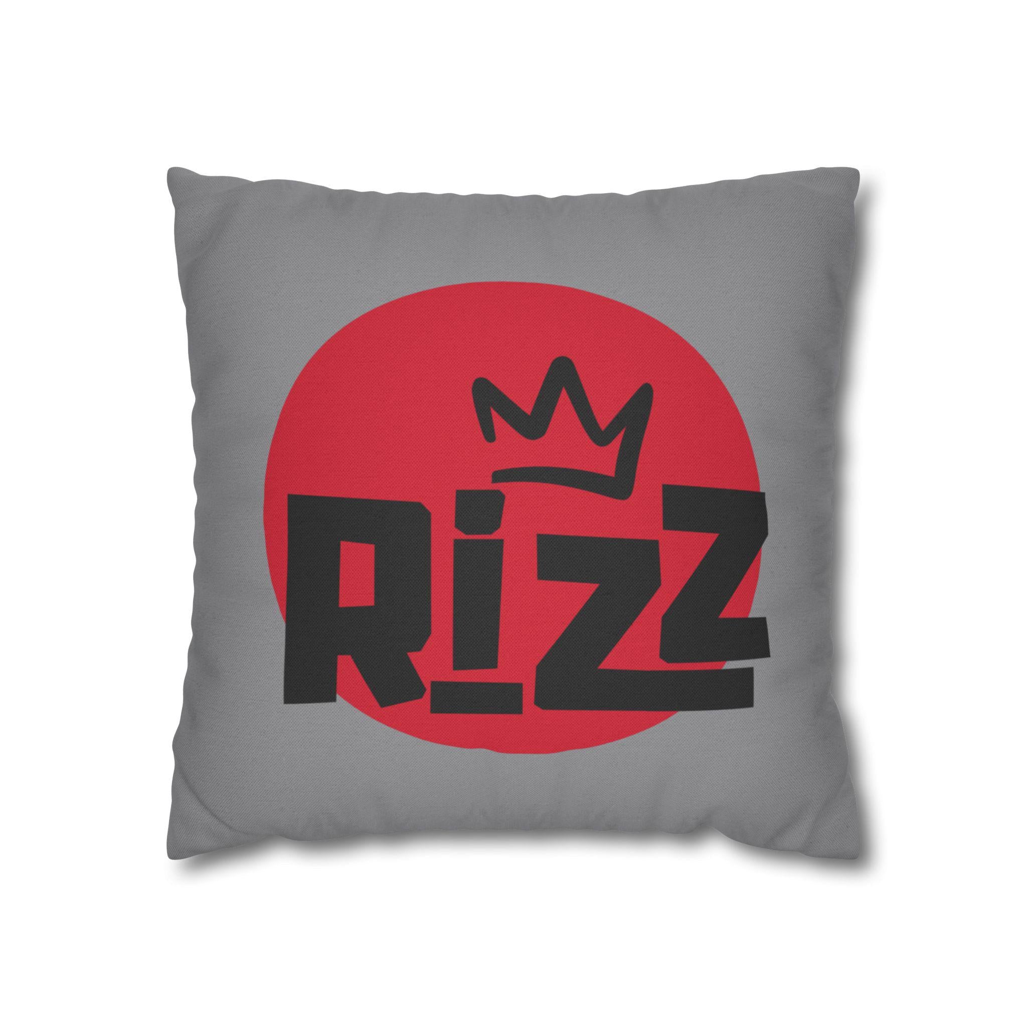 Rizz Spun Polyester Square Pillowcase