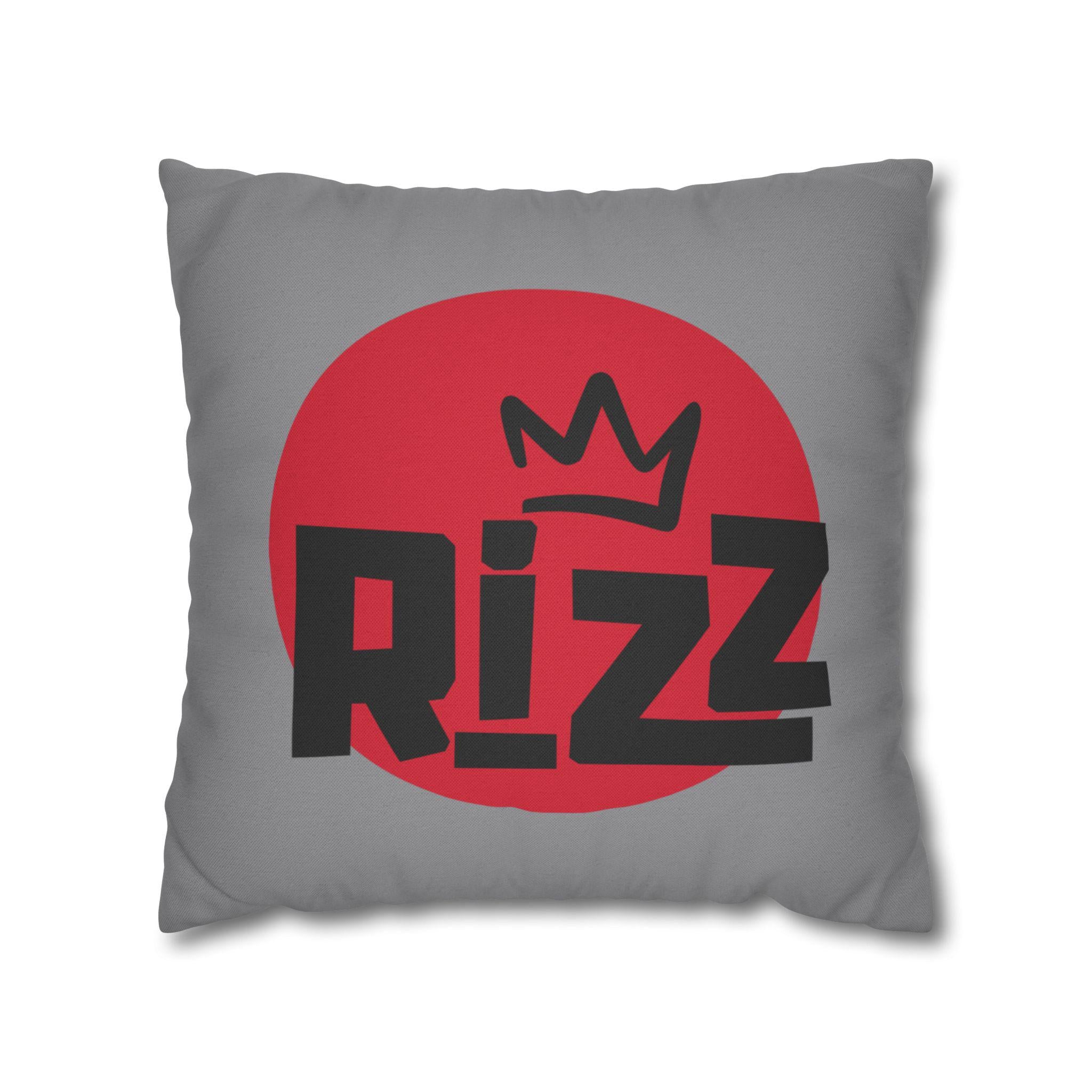 Rizz Spun Polyester Square Pillowcase