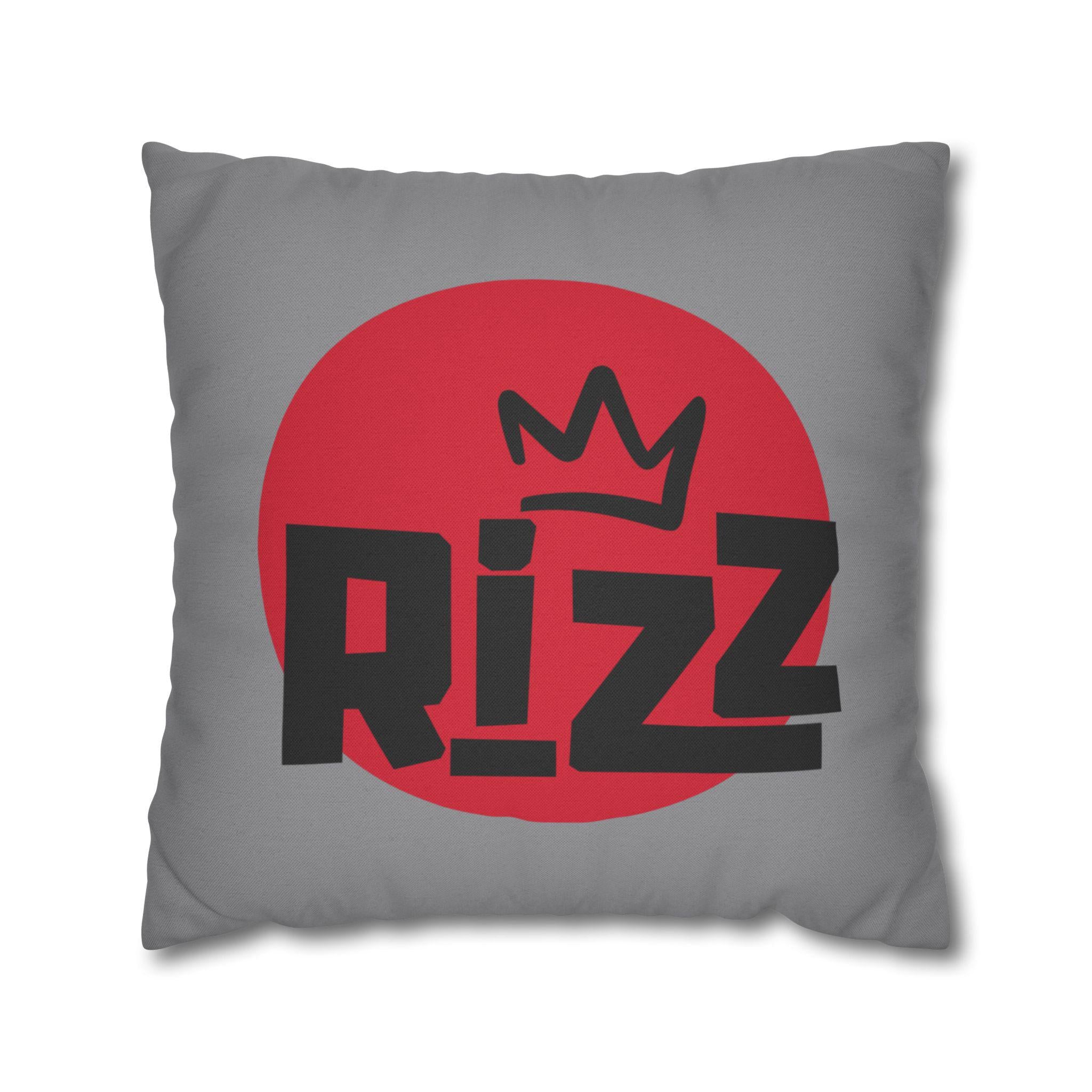 Rizz Spun Polyester Square Pillowcase